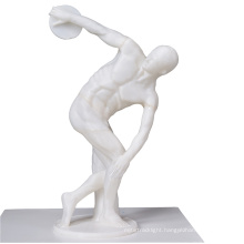 3D print design white fiberglass full body bodybuilder muscular mini male sports mannequin